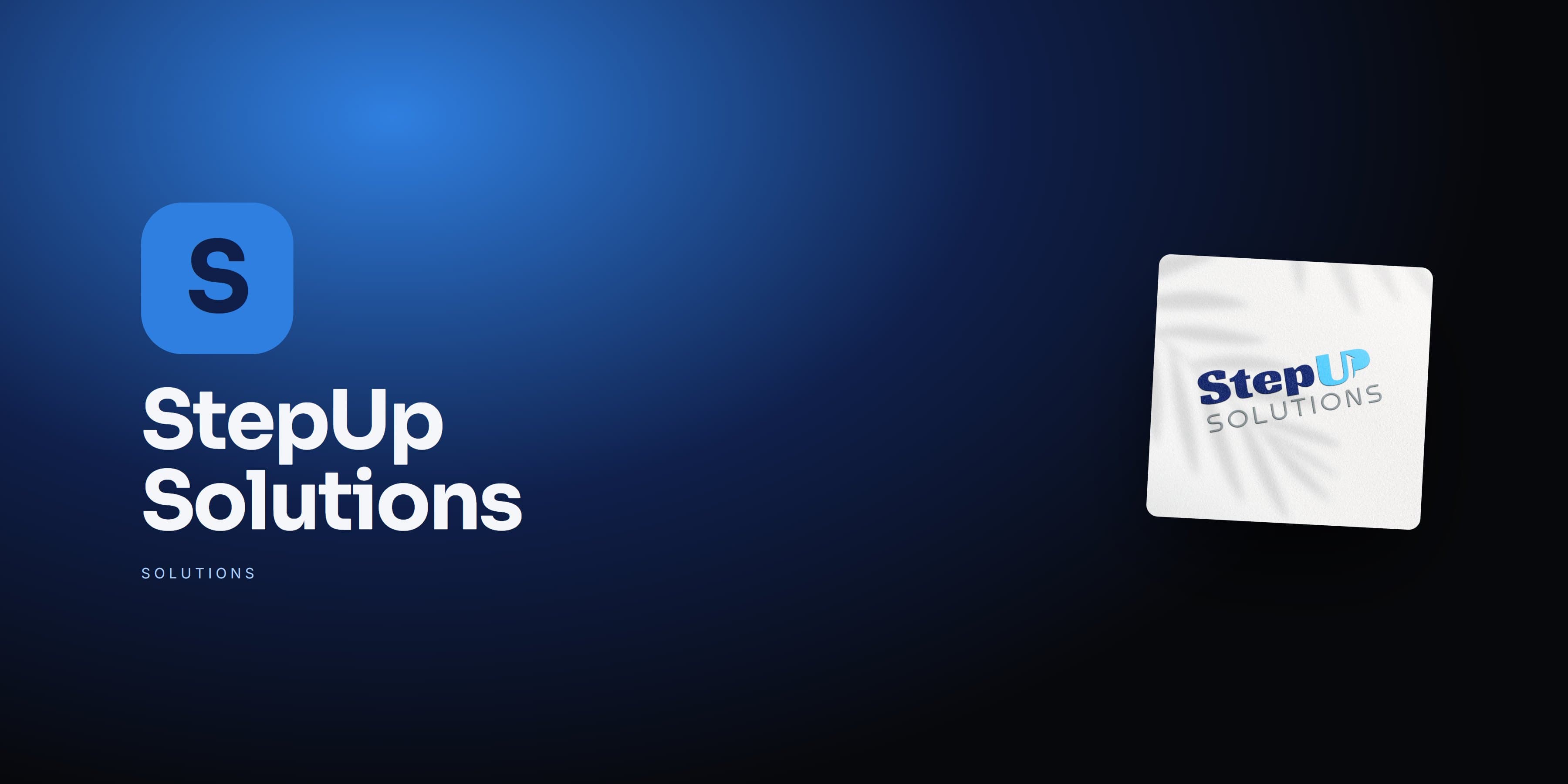 StepUp Solutions logo printed on white paper